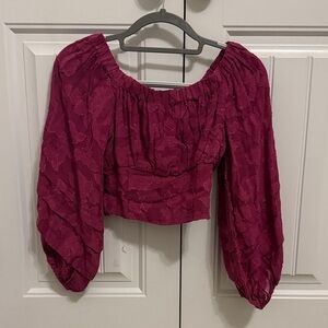 Women's Cropped Floral Top